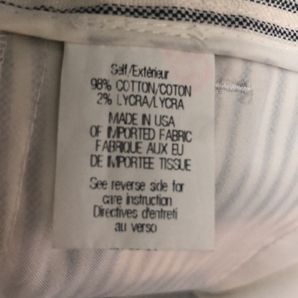 🩳- Theory Yanima Canvas Stripe Shorts Size 4! NWT! - Picture 8 of 11